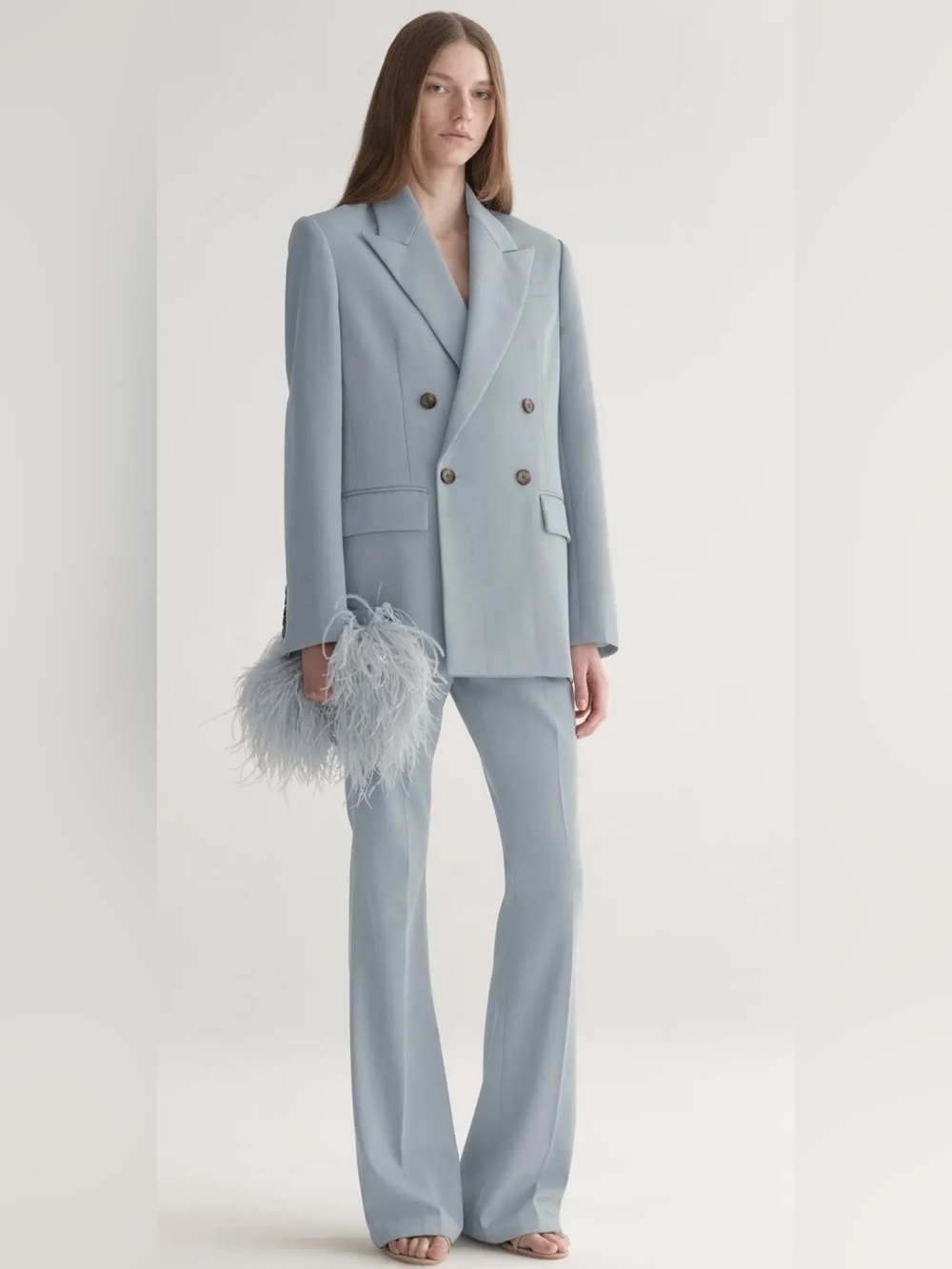 A.L.C. Calla Blazer Jacket in Slate Blue. Size 4. NWT. MSRP $795.